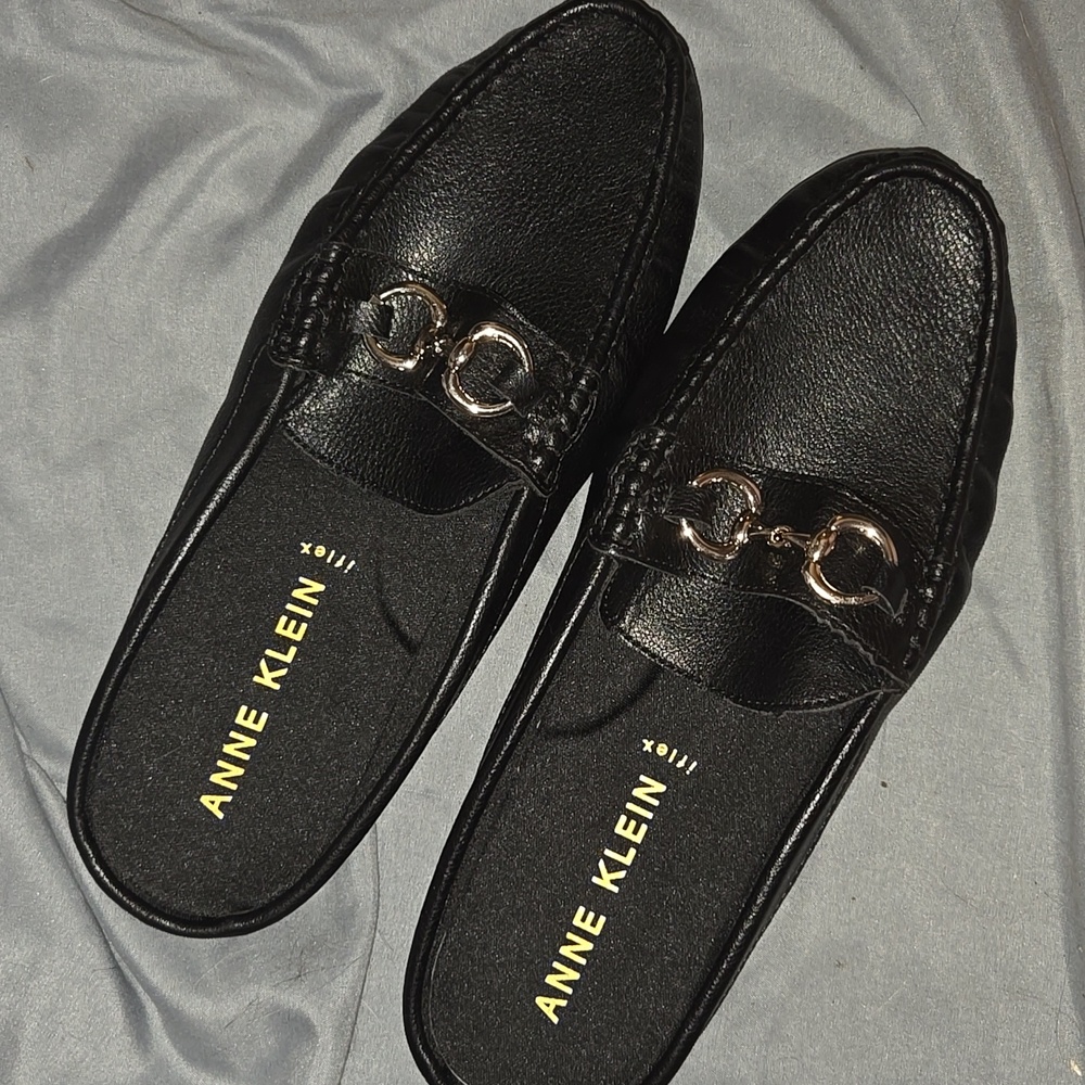 Anne Klein Iflex Sz 8.5 Black Mules - Picture 5 of 5